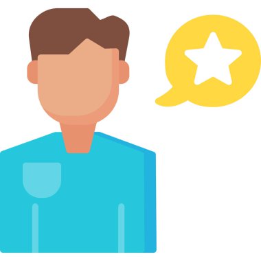 Müşteri derecelendirme vektörü simgesi