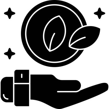 Yaprak simgesi, basit illüstrasyon