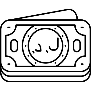 Para cüzdanı simgesi, taslak biçimi