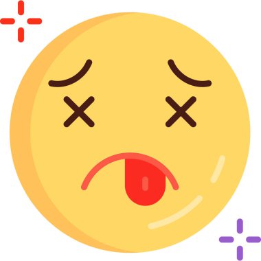 Tamamlanmış dış hatlar biçiminde emoji simgesi simgesi