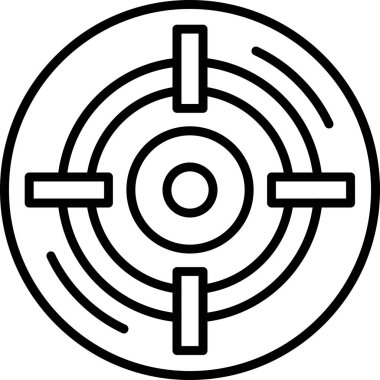 Hedef. Web simgesi basit illüstrasyon