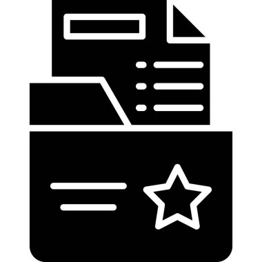 belge simgesi vektör illüstrasyonu