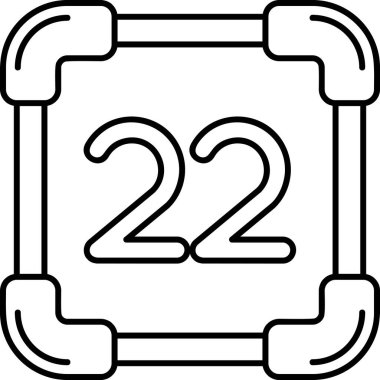 Bir karikatür ve siyah-beyaz sayısının vektör çizimi