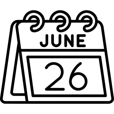 6 Haziran, vektör simgesi tasarımı