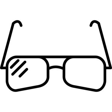 Gözlük simgesi, anahat stili