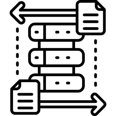 veritabanı ağ simgesi. beyaz arkaplanda izole edilmiş web tasarımı için ana veritabanı ağ vektör simgesi