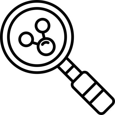 Büyüteç cam kutsal kişilerin resmi, vektör çizim