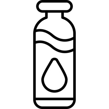 İlaç şişesi ikonu ana hat vektörü. ilaç şişesi