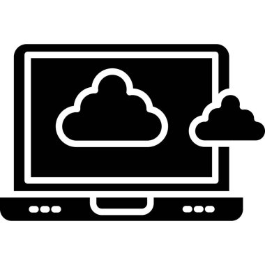 bulut hesaplama vektörü illüstrasyonu