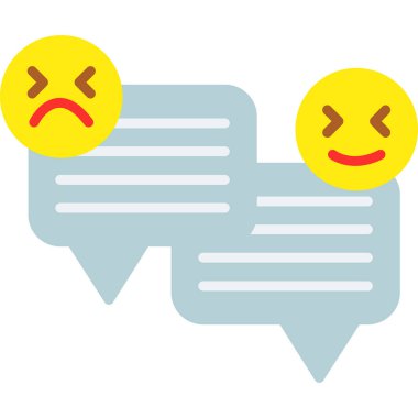 Üzgün emoji ikonu. vektör illüstrasyonu
