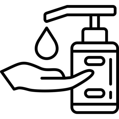 Sabun dağıtıcı simgesi, basit biçim