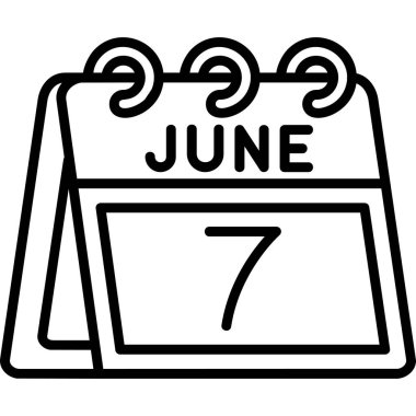 Takvim simgesi vektör illüstrasyonu