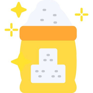 Bir Noel mumunun karikatür simgesinin vektör çizimi