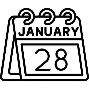 Şubat 25 tarih simgesi tasarımı, vektör illüstrasyonu