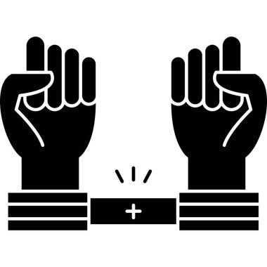 Zincirli bir adamın vektör çizimi