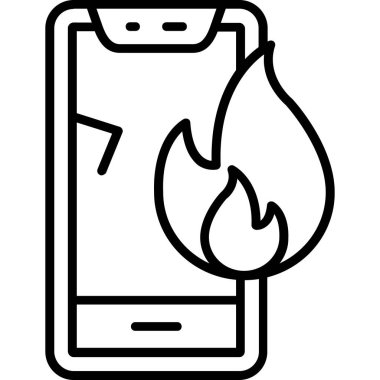 Smartphone Simgesi, vektör illüstrasyonu