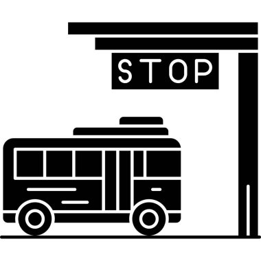 Bir dur simgesinin vektör illüstrasyonu