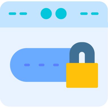 Kilit simgesi. Web için basit asma kilit vektör simgeleri çizimi