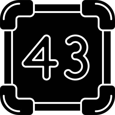 4 - 4 takvim tarihi simgesi