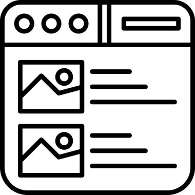 Belge. Web simgesi basit illüstrasyon