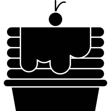 Küvet ikonu, vektör illüstrasyonu