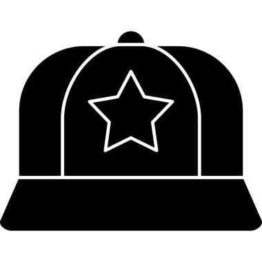 Polis şapka vektör simgesi