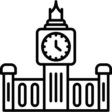 Ben clock Londrası simgesi ana hat biçiminde