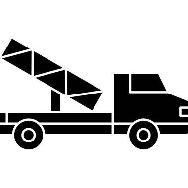 kamyon simgesi vektörü, illüstrasyon