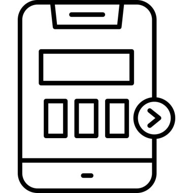 cep telefonu ikonu vektör illüstrasyonu