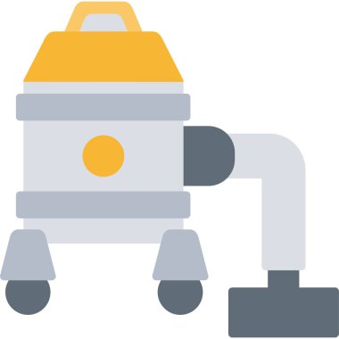 Robot temizleyici ikonu. Düz dizayn. vektör 10.