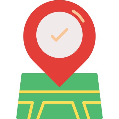 harita pin konumu simgesi düz biçimli