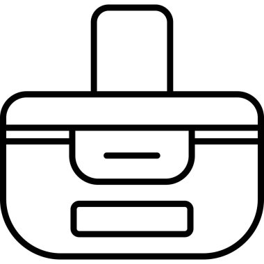 çanta çanta simgesi ana hat biçiminde