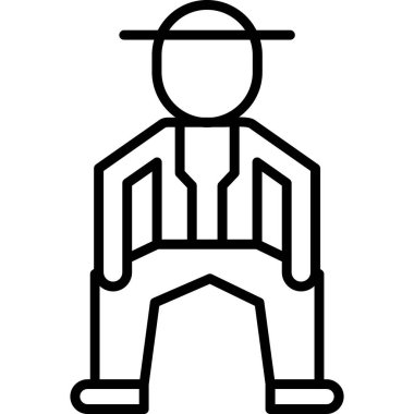 Beyzbol ikonu ana hat vektörü. İnsan sporu. beysbol