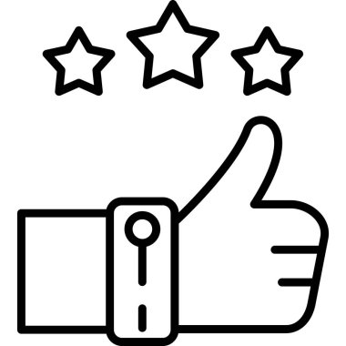 Reyting. Web simgesi basit tasarım