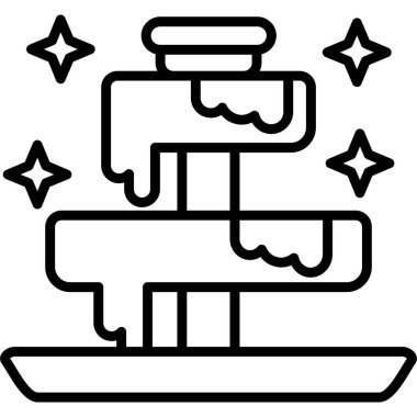 Modern bir simgenin vektör illüstrasyonu