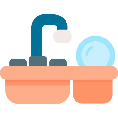 Düz simge vektör illüstrasyonunu temizle