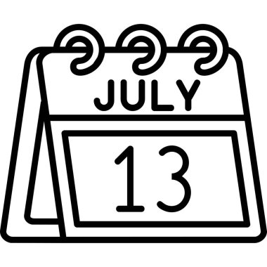 Takvim simgesi, vektör çizimi