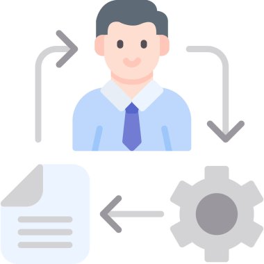 Veri yönetimi vektör simgesi