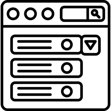 Web tasarım simgesi. vektör illüstrasyonu