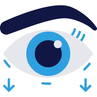 Göz düzlüğü vektör illüstrasyonu