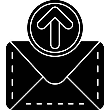 Bir posta simgesinin vektör illüstrasyonu