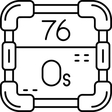 beyaz arkaplanda kontur simgesi, vektör illüstrasyonu