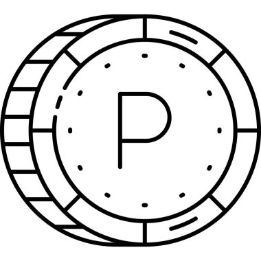 Ruble ikonu. Beyaz arkaplanda izole edilmiş web tasarımı için ruble vektör simgesi