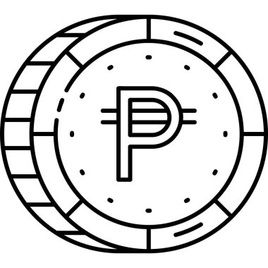 Para için. Web simgesi basit illüstrasyon