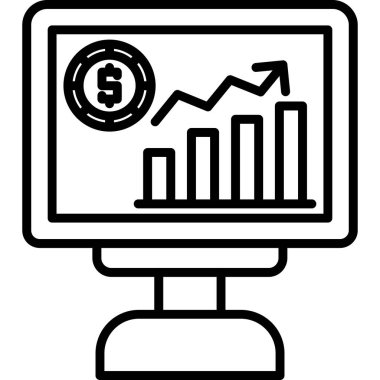 iş analizi grafik simgesi