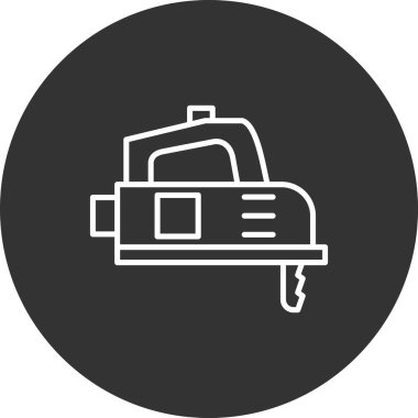 Araba simgesinin vektör illüstrasyonu