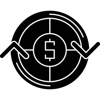 hedef simge, vektör illüstrasyonu