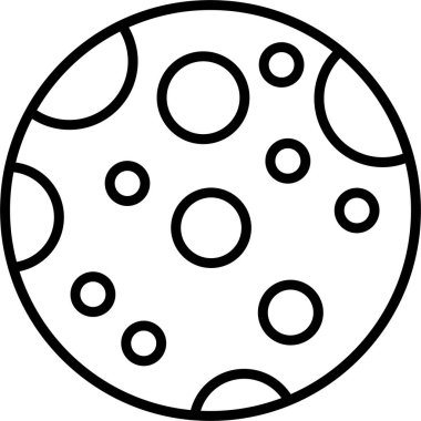 Tek bir top simgesinin vektör illüstrasyonu