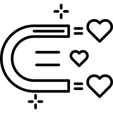 Aşk. Web simgesi basit tasarım