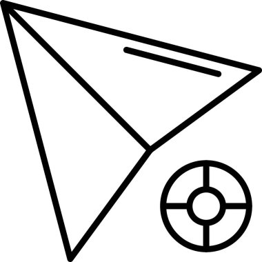 Ok. Web simgesi basit illüstrasyon